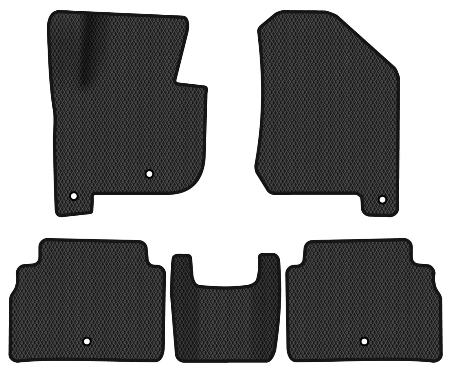 EVA килимки в салон авто EVAtech для Soul EV Kia 2014-2020 1 покоління Htb Korea KI13078CE5TL5RBB