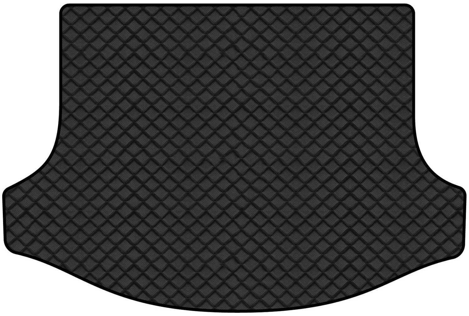 Килимок з екошкіри в багажник авто EVAtech ECO для Sportage (SL) Kia 2010-2015 3 покоління SUV EU KI1323B1BBLB