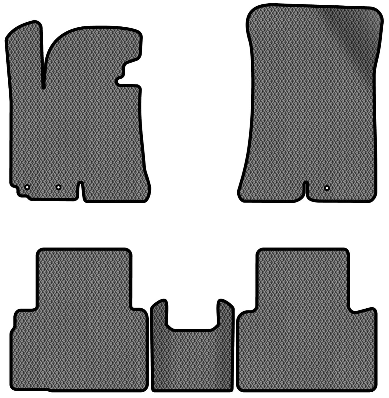 EVA килимки в салон авто EVAtech для Sportage (SL) Kia 2010-2015 3 покоління SUV EU KI1323C5LA3RGB