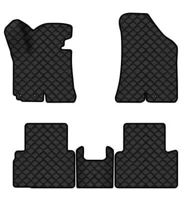 Коврики из экокожи в салон авто EVAtech для Sportage (SL) Kia 2010-2015 3 поколение SUV EU (KI1323CE5LA3BBLB)