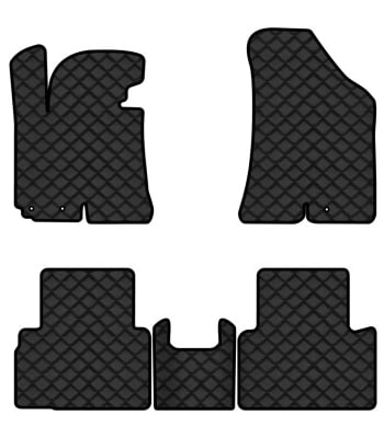 Коврики из экокожи в салон авто EVAtech для Sportage (SL) Kia 2010-2015 3 поколение SUV EU (KI1323CV5LA3BBLB)