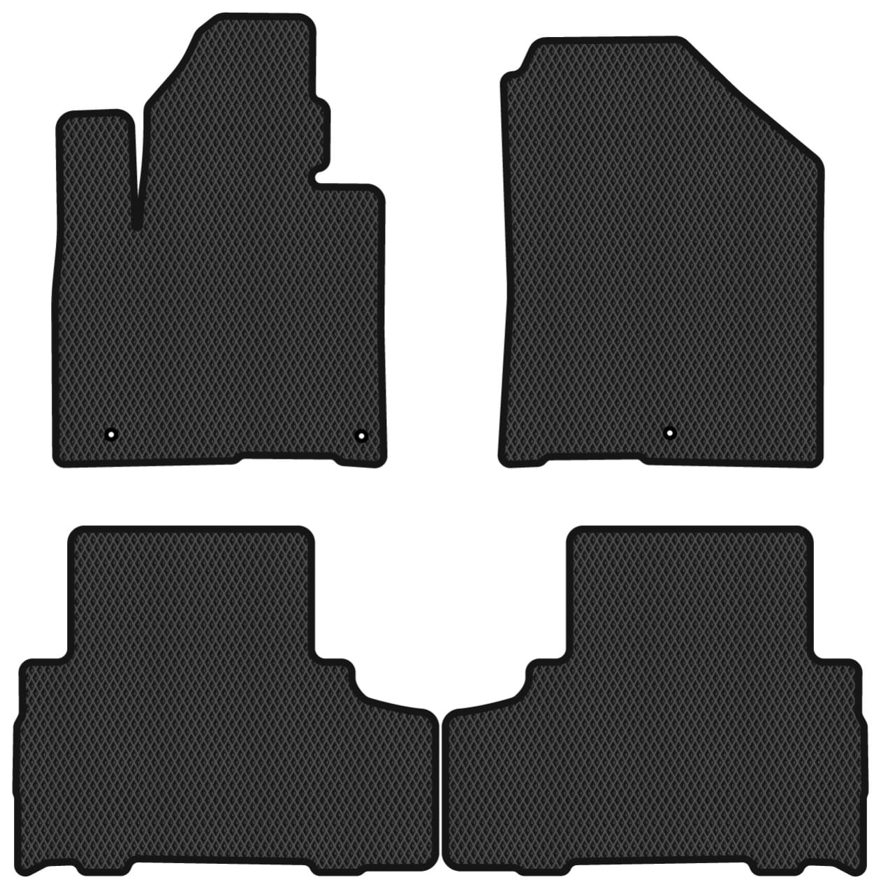 EVA коврики в салон авто EVAtech для Sorento (UM) 5 seats Kia 2014-2020 3 поколение SUV EU KI13351PVC4RBB