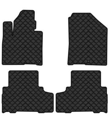 Коврики из экокожи в салон авто EVAtech для Sorento (UM) 7 seats Kia 2014-2020 3 поколение SUV Korea (KI1355PVC4LA5BBB)