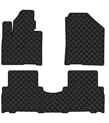 Коврики из экокожи в салон авто EVAtech для Sorento (UM) 7 seats Kia 2014-2020 3 поколение SUV Korea (KI1355ZV3LA5BBB)