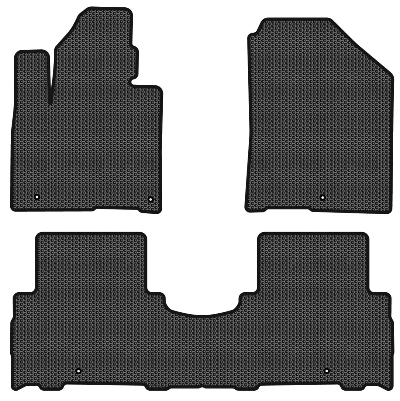 EVA коврики в салон авто EVAtech для Sorento (UM) 7 seats Kia 2014-2020 3 поколение SUV Korea KI1355ZV3LA5SBB