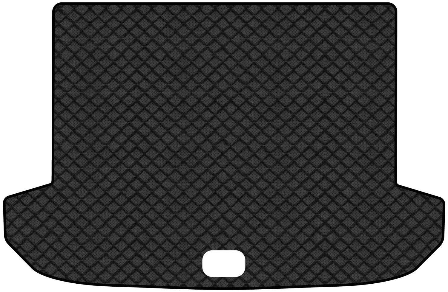 Килимок з екошкіри в багажник авто EVAtech ECO для Sportage (QL) Kia 2016-2021 4 покоління SUV EU KI1358B1BBLB