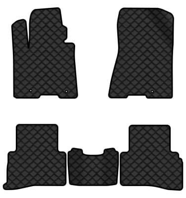 Коврики из экокожи в салон авто EVAtech для Sportage (QL) Kia 2016-2021 4 поколение SUV EU (KI1358C5LA3BBLB)