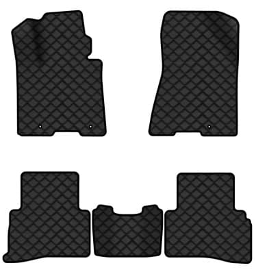 Коврики из экокожи в салон авто EVAtech для Sportage (QL) Kia 2016-2021 4 поколение SUV EU (KI1358CD5LA3BBLB)