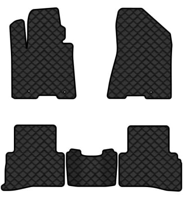 Коврики из экокожи в салон авто EVAtech для Sportage (QL) Kia 2016-2021 4 поколение SUV EU (KI1358CV5LA3BBLB)