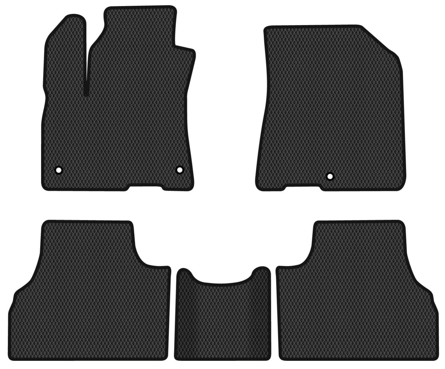 EVA килимки в салон авто EVAtech для Soul EV Kia 2020-2023 2 покоління Htb USA KI14203CV5KH3RBB