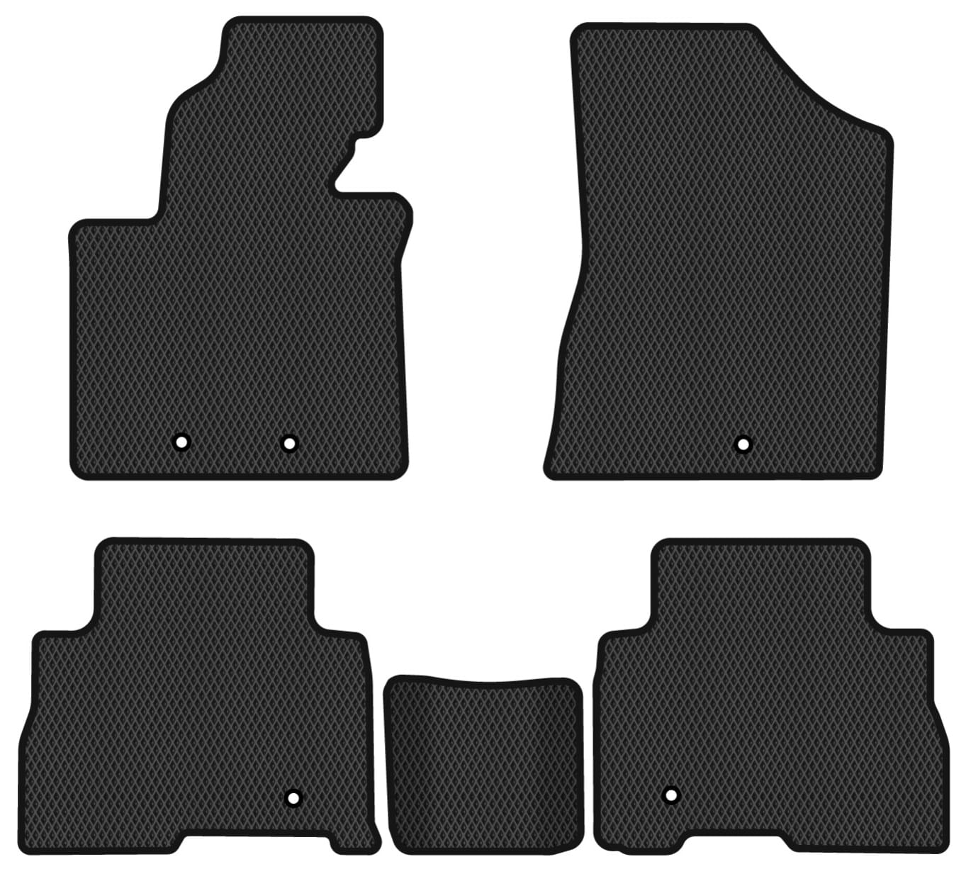 EVA килимки в салон авто EVAtech для Sorento (XM) 7 seats Restyling Kia 2012-2014 2 покоління SUV USA KI1542CG5KH5RBB