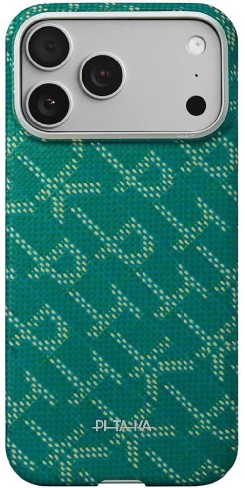Фото - Чехол для смартфона Pitaka Ultra-Slim Case Monogram Green/Gold for iPhone 17 Pro Max (KI1701PTKP)
