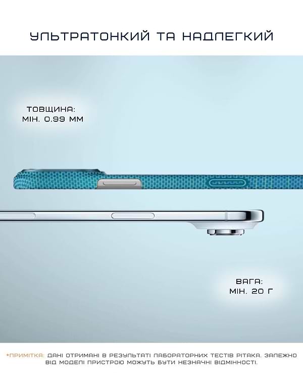 Фото - Чехол для смартфона Pitaka Ultra-Slim Case Lucid Blue for iPhone 17 Pro (KI1706AG)