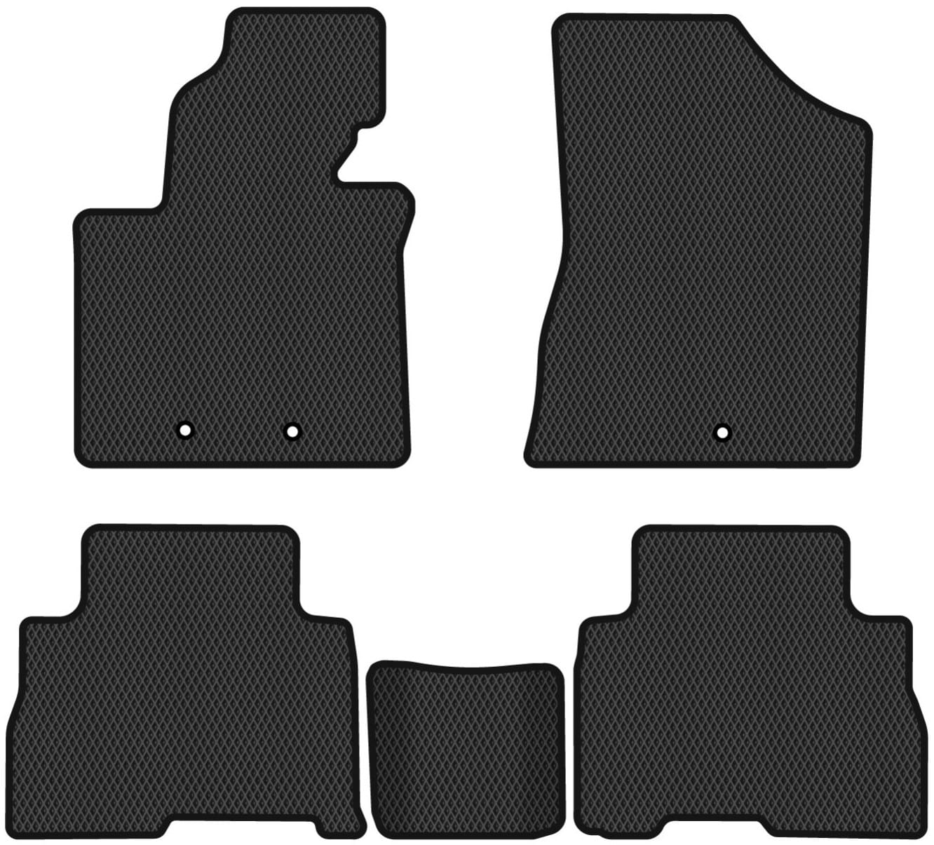 EVA коврики в салон авто EVAtech для Sorento (XM) 7 seats Restyling Kia 2012-2014 2 поколение SUV EU KI32964CG5KH4RBB