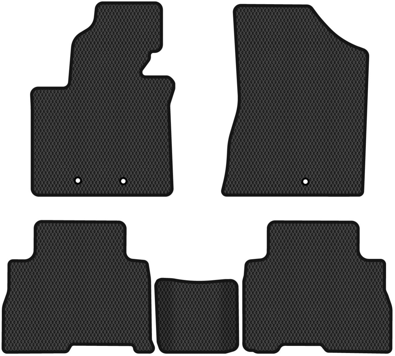 EVA коврики в салон авто EVAtech для Sorento (XM) 7 seats Restyling Kia 2012-2014 2 поколение SUV EU KI32964CG5KH3RBB