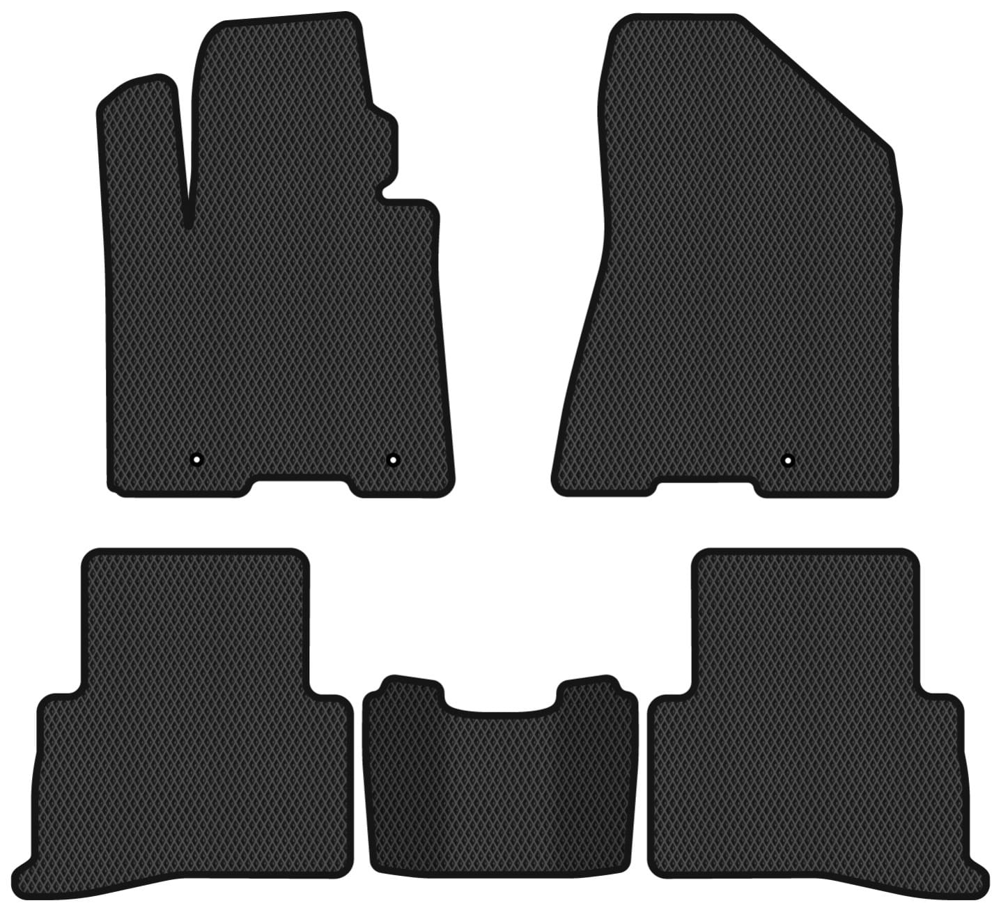 EVA коврики в салон авто EVAtech для Sportage (QL) (Squib VL+VR) Kia 2016-2021 4 поколение SUV EU (KI33439CV5LA3RBB)