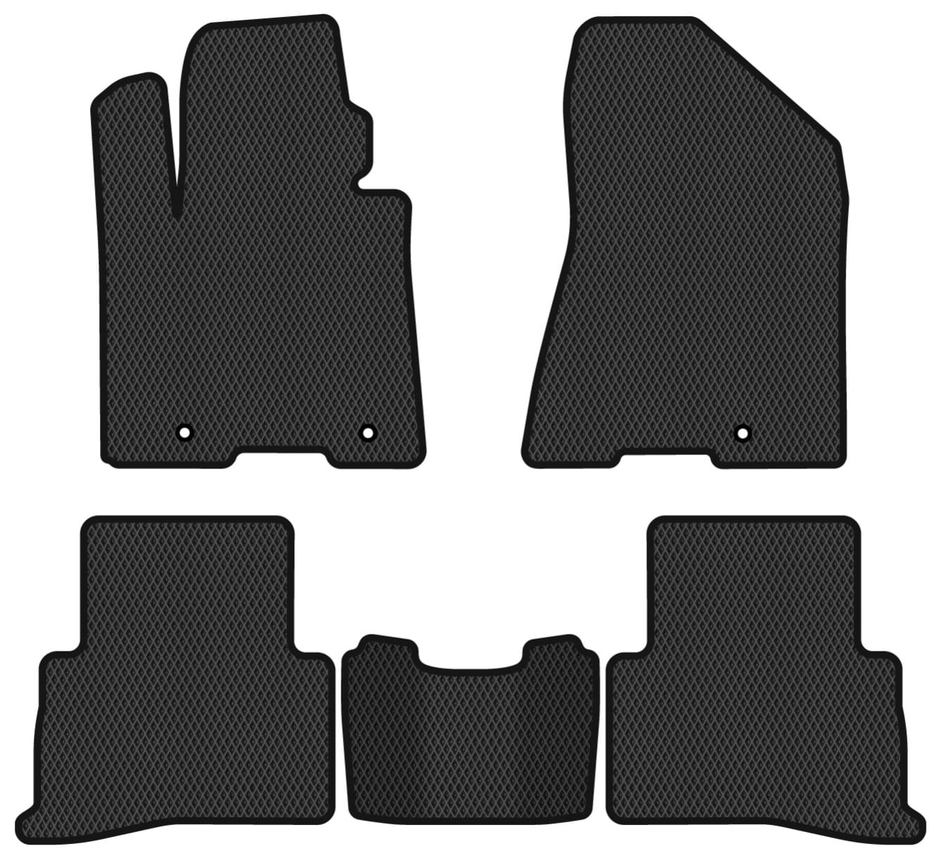 EVA коврики в салон авто EVAtech для Sportage (QL) (Squib VL+VR) Kia 2016-2021 4 поколение SUV EU (KI33440CV5KH3RBB)