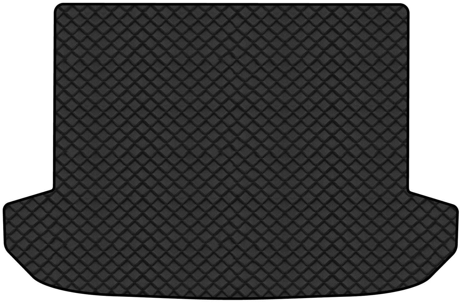 Килимок з екошкіри в багажник авто EVAtech ECO для Sportage (QL) Kia 2016-2021 4 покоління SUV EU KI3356BO1BBLB