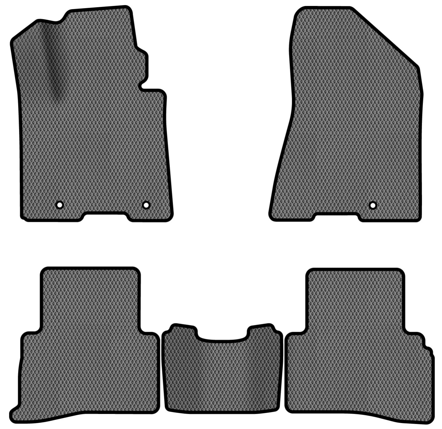 EVA килимки в салон авто EVAtech для Sportage (QL) Kia 2016-2021 4 покоління SUV EU (KI3356CE5KH3RGB)