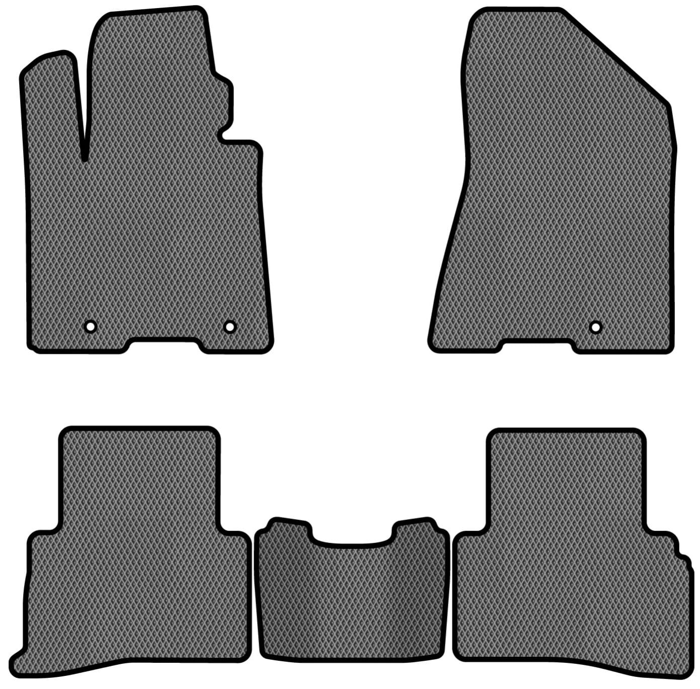 EVA килимки в салон авто EVAtech для Sportage (QL) Kia 2016-2021 4 покоління SUV EU (KI3356CV5KH3RGB)