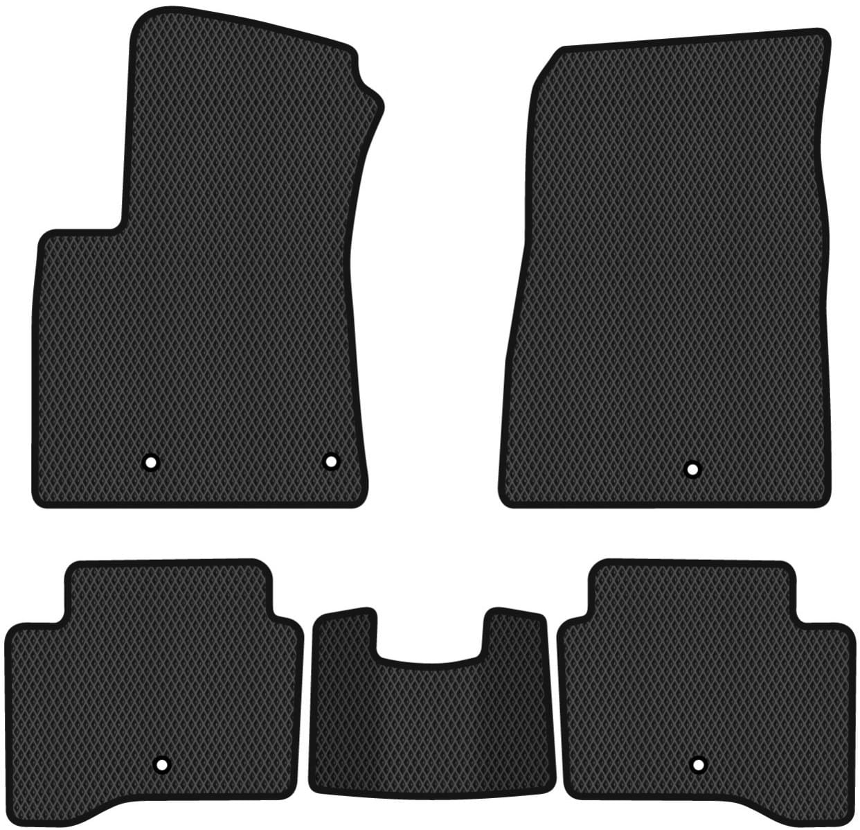 EVA коврики в салон авто EVAtech для Niro (DE) Plug-in Hybrid (Squib VL+VR) Kia 2016-2021 1 поколение SUV Korea (KI43232CBK5KH5RBB)