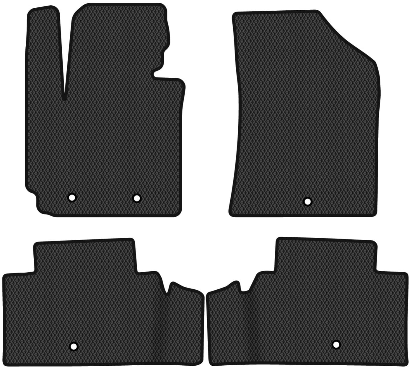 EVA коврики в салон авто EVAtech для Soul (PS) Kia 2014-2016 2 поколение Htb USA KI43390PVC4TL5RBB