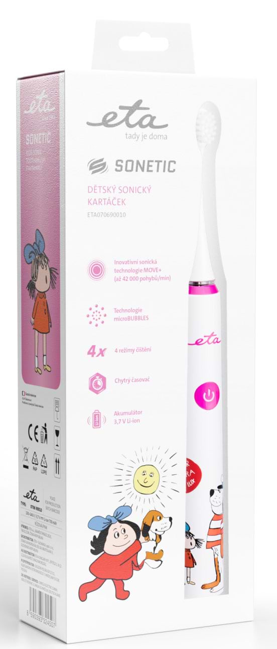 Фото - Зубна щітка електрична ETA Sonetic Kids Maxipes fik 0706 90010