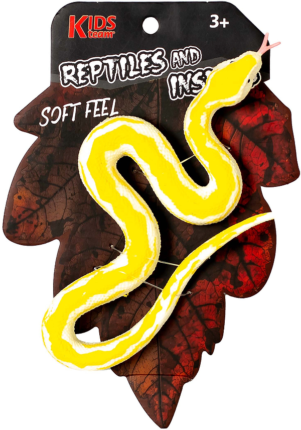 Фото - Фигурка животного Kids Team желтая змея (ZY1827209)