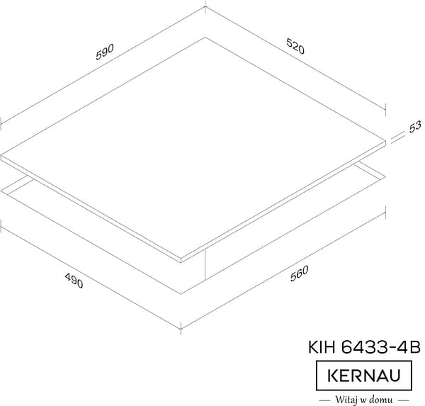 Фото - Варильна поверхня електрична 
Kernau KIH 6433-4B