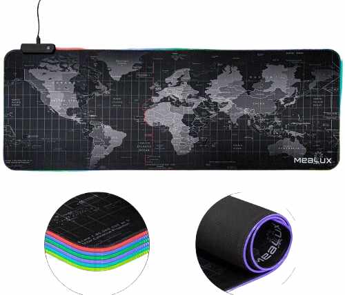 Килимок для миші ігровий Mealux Mousepad 800x300x4mm RGB V02