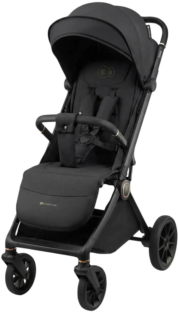 Коляска прогулянкова Kinderkraft Dave Venezian Black (KSDAVE00BLK0000)
