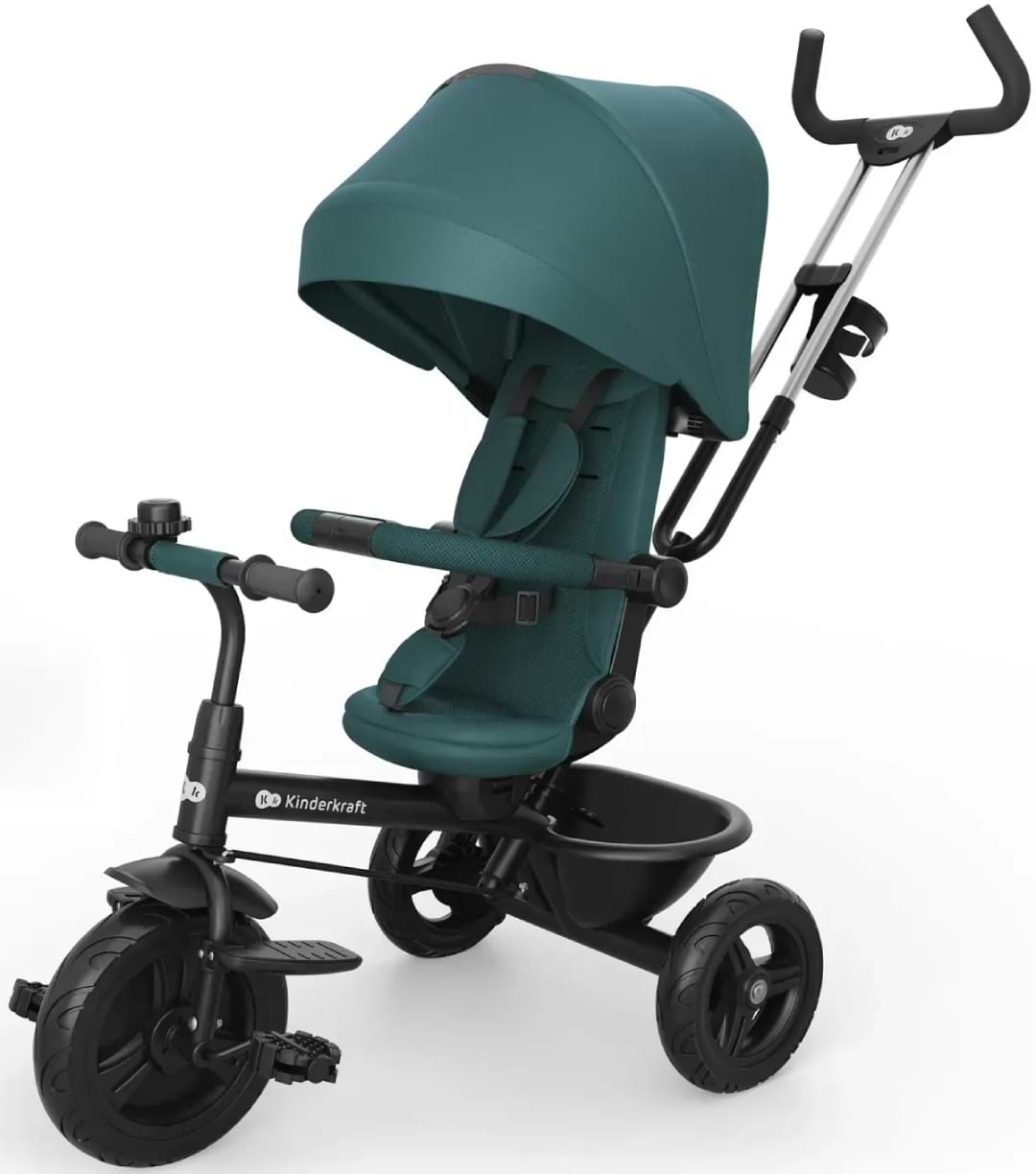 Трёхколёсный велосипед Kinderkraft Aston 2 Plus Green (KRASTO02GREPL00)