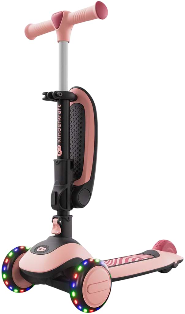 Трёхколёсный самокат Kinderkraft Halley 2 Rose Pink (KRHALL02PNK0000)