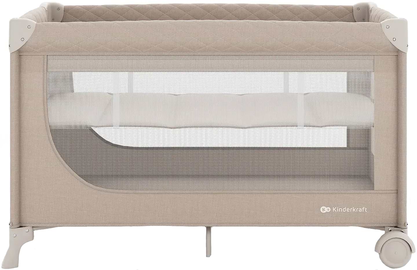 Манеж-ліжко Kinderkraft Leody UP Beige (KCLEODUPBEG0000)