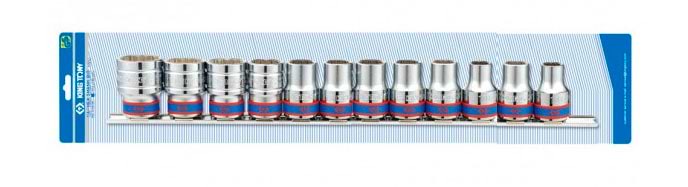 Набор торцевых головок KING TONY 1/2'' 10-24 мм 12 шт. (4312MR8)
