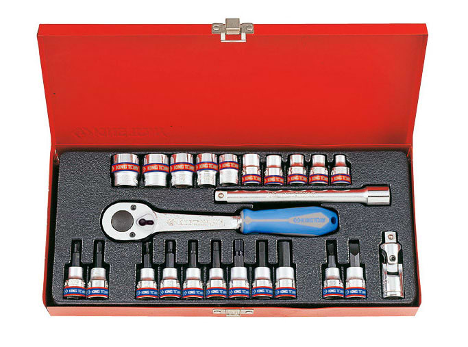 Набор торцевых головок KING TONY 3/8'' (3024SR)