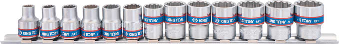 Набор торцевых головок KING TONY 7-19 мм 3/8'' (3013MR)