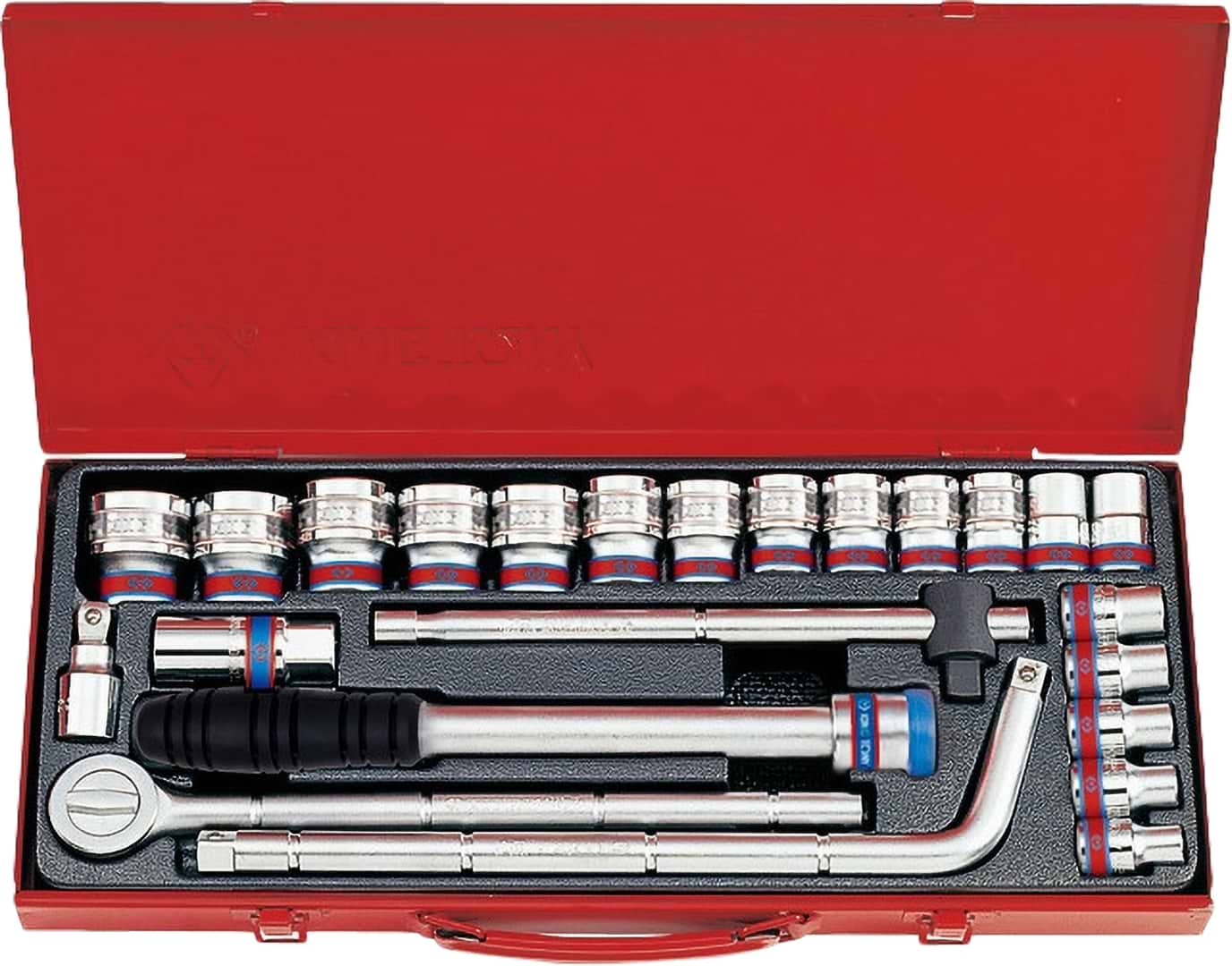 Набір торцевих голівок KING TONY 1/2'' 24 шт. (4524SR)