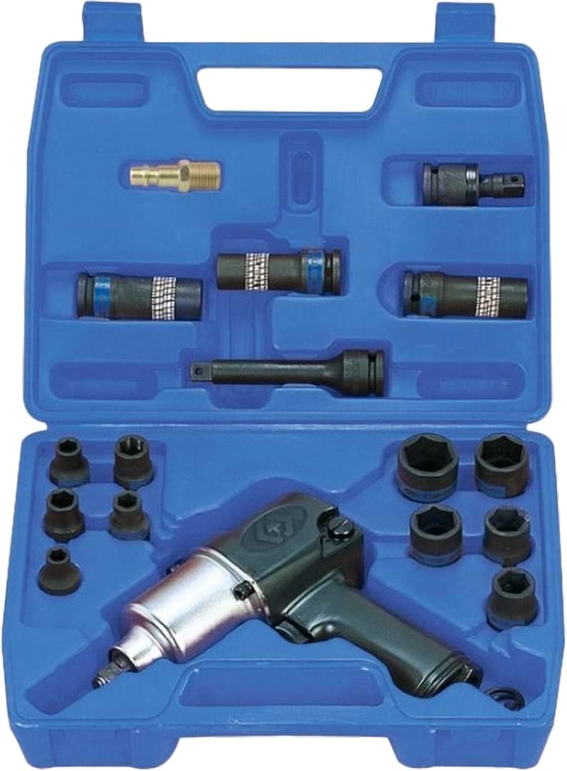 Гайковерт пневматический KING TONY 1/2" 678 Н/М с головками (44116MP)