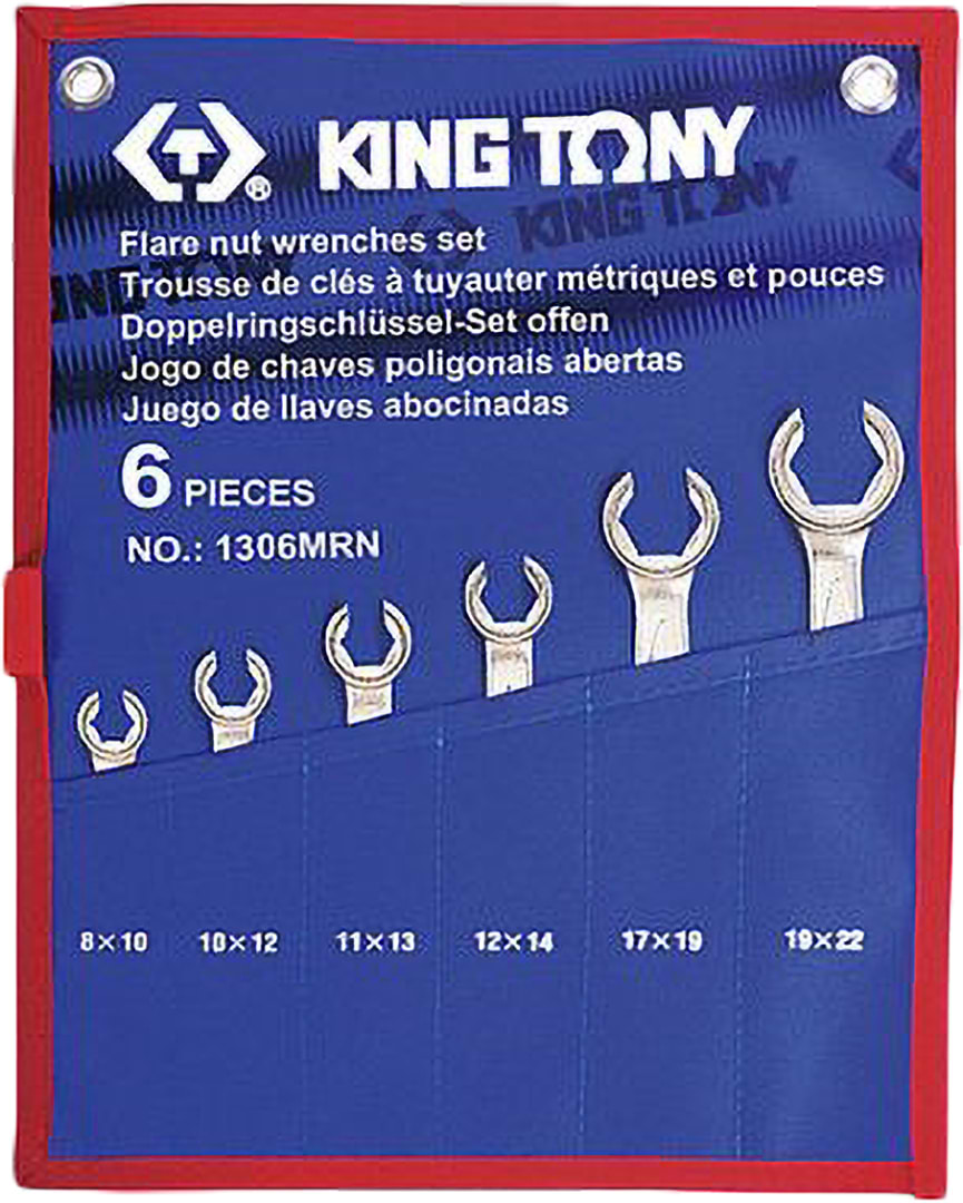Набір гайкових ключів KING TONY 6 шт. 8-22 мм (1306MRN)