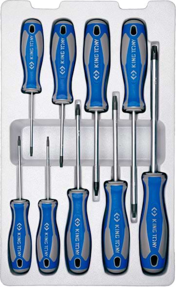 Набір викруток KING TONY Torx 9 шт. (30309PR)