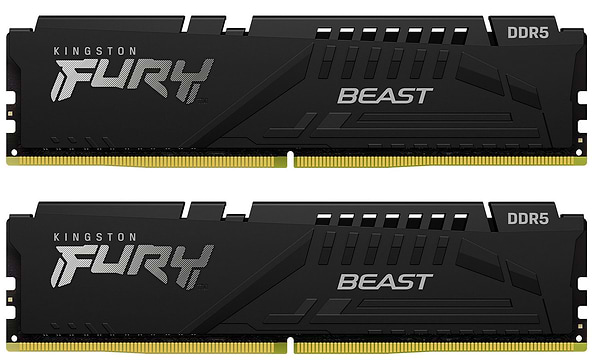 Фото - Память DDR Kingston Fury Beast 2x8 16GB DDR5 5200MHz (KF552C40BBK2-16)