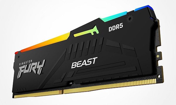 Фото - Память DDR Kingston FURY Beast 16GB 6000MT/s DDR5 CL36 DIMM RGB EXPO (KF560C36BBE2A-16)