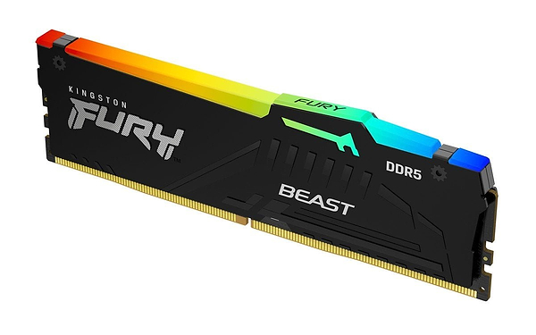 Фото - Память DDR Kingston FURY Beast 16GB 6000MT/s DDR5 CL36 DIMM RGB EXPO (KF560C36BBE2A-16)