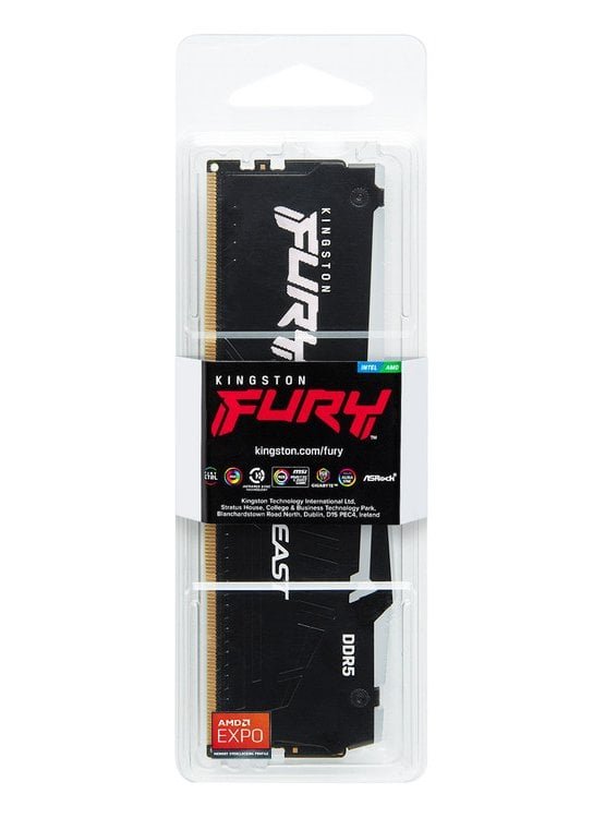 Фото - Память DDR Kingston FURY Beast 16GB 6000MT/s DDR5 CL36 DIMM RGB EXPO (KF560C36BBE2A-16)