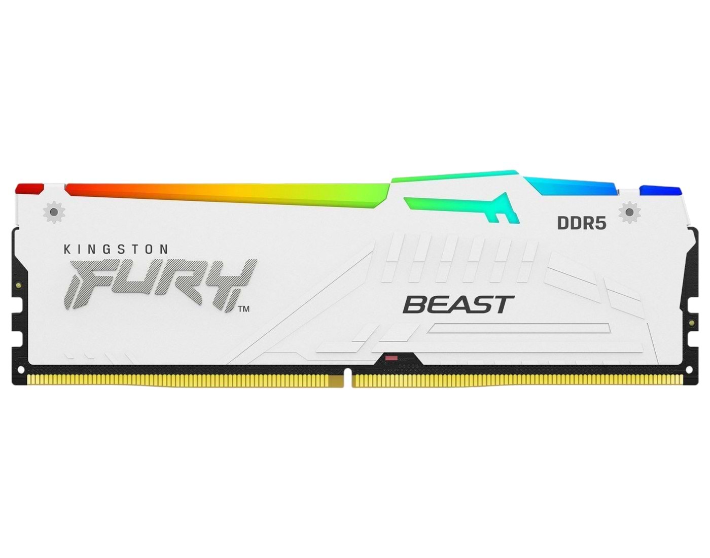 Пам'ять DDR Kingston 32GB DDR5 CL32 DIMM FURY Beast White RGB EXPO (KF564C32BWEA-32)