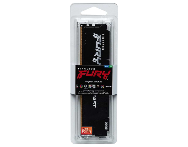 Фото - Память DDR Kingston 16GB DDR5 CL34 DIMM FURY Beast Black EXPO (KF568C34BBE-16)