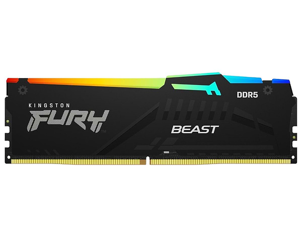 Фото - Память DDR Kingston 16GB DDR5 CL34 DIMM FURY Beast RGB XMP (KF568C34BBA-16)