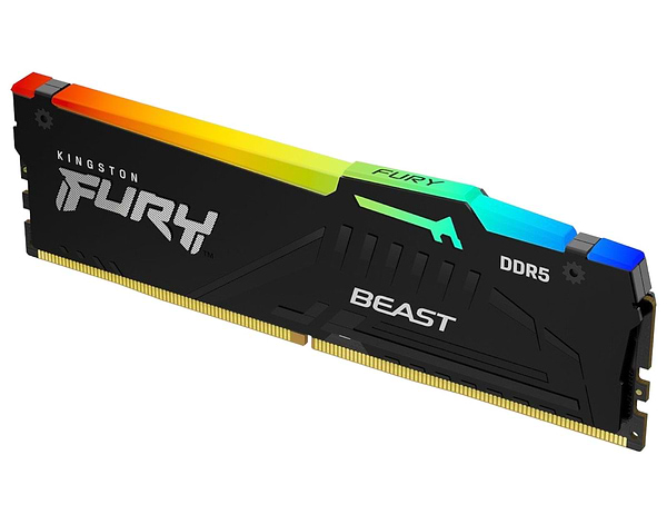 Фото - Память DDR Kingston 16GB DDR5 CL34 DIMM FURY Beast RGB XMP (KF568C34BBA-16)