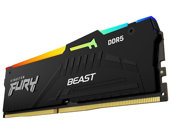 Фото - Память DDR Kingston 16GB DDR5 CL34 DIMM FURY Beast RGB XMP (KF568C34BBA-16)